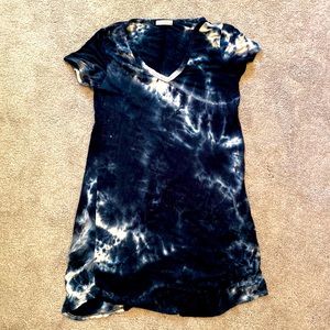 Dark Navy Tie-dye T-Shirt Dress